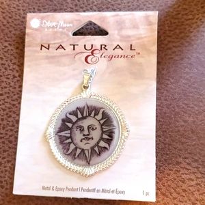 Natural Elegance Blue Moon sun pendant